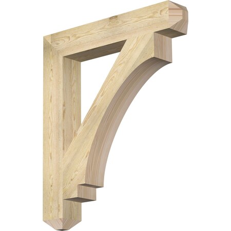 Ekena Millwork Imperial Craftsman Rough Sawn Bracket, Douglas Fir, 6"W x 38"D x 44"H BKT06X38X44IMP04RDF